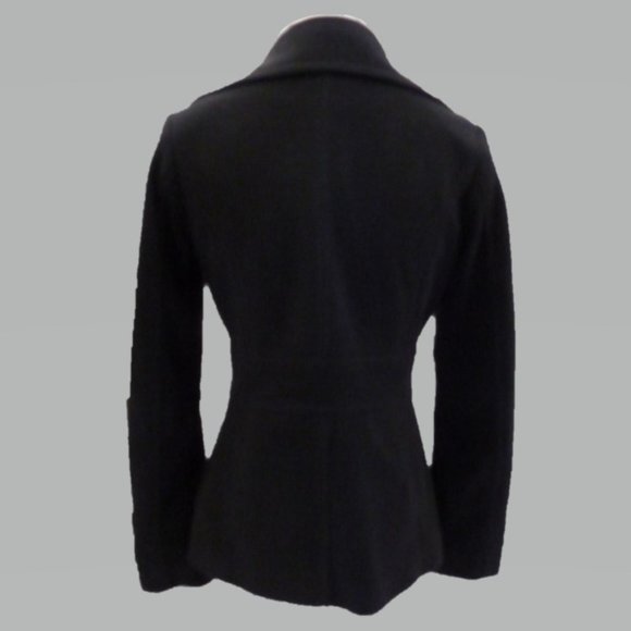 Forever Twentyone S Black Peacoat - Picture 3 of 5